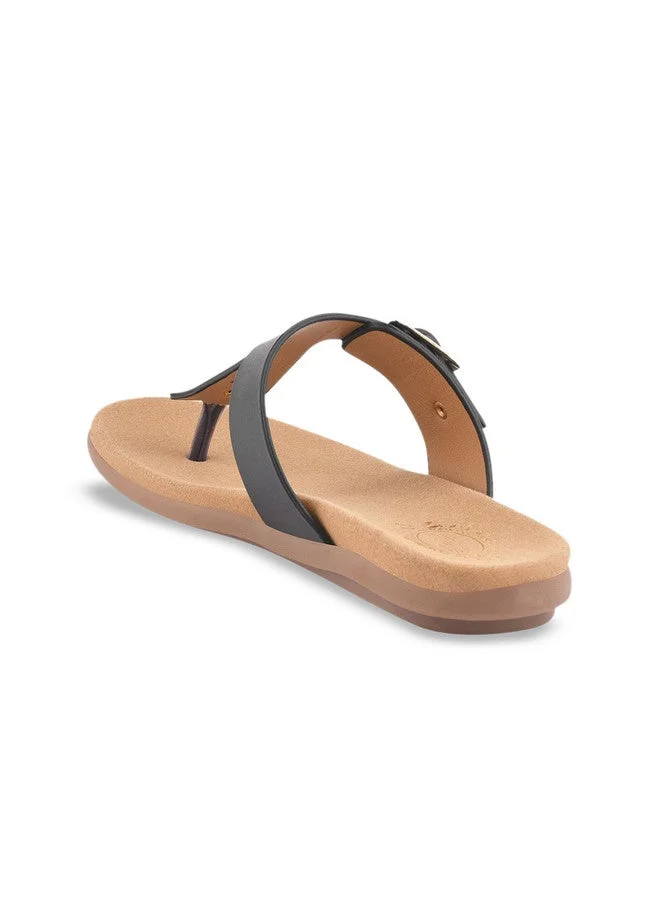 Shoetopia Shoetopia Girls Buckled Open Toe Flats