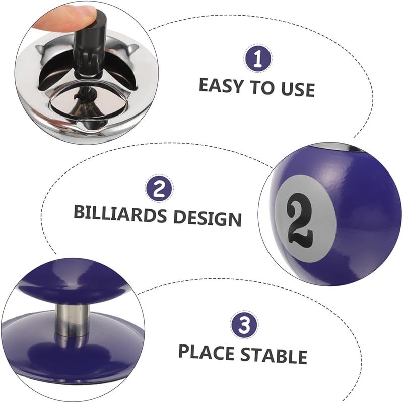 منفضة سجائر أوتوماتيكية للإطفاء مقاومة للرياح محمولة للداخل والخارج لتزيين المنزل والمكتب - Image 4