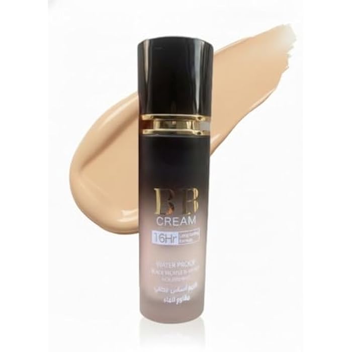 BB Foundation Cream Full Coverage Concealer Long Lasting Up To 16H- For Different Skin Tone Hypoallergenic Waterproof Foundation Makeup 50 ml (N-102) - Image 1