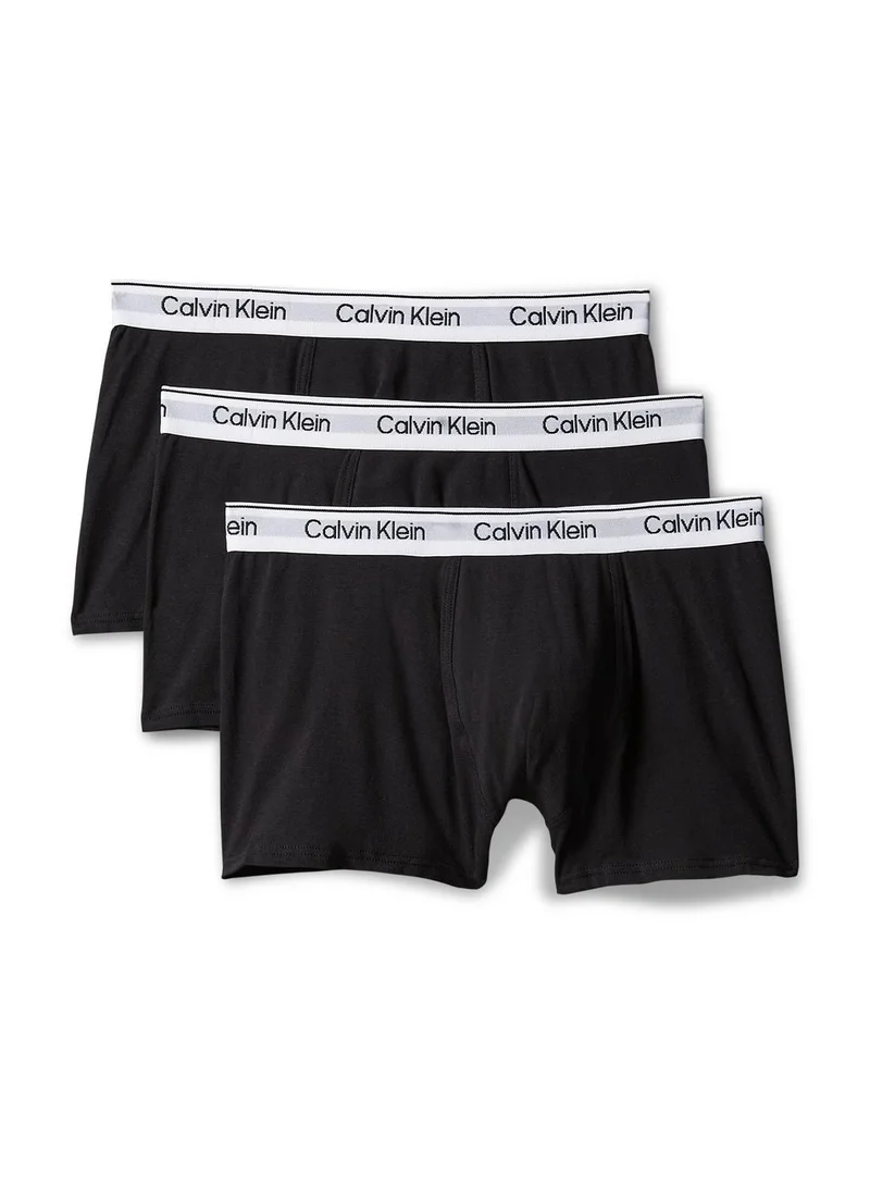 كالفن كلاين مجموعة سراويل داخلية للأولاد من تشكيلة Icon Cotton Stretch من 3 قطع