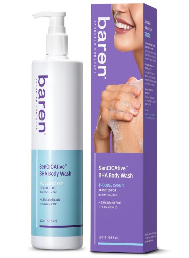 Baren Body Wash with Salicylic Acid – Gentle Exfoliating Cleanser for Sensitive Skin, Hydrating and pH-Balanced, Sulfate and Paraben Free, Korean Skin Care 16.9 fl oz - Image 1