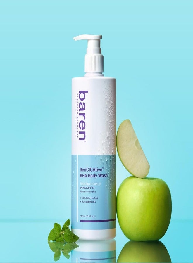 Baren Body Wash with Salicylic Acid – Gentle Exfoliating Cleanser for Sensitive Skin, Hydrating and pH-Balanced, Sulfate and Paraben Free, Korean Skin Care 16.9 fl oz - Image 5