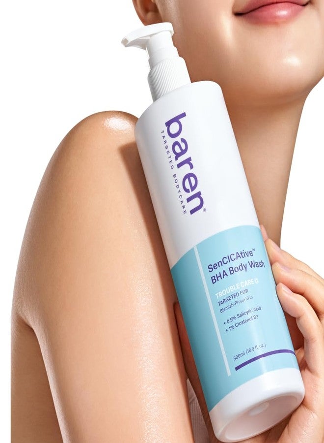 Baren Body Wash with Salicylic Acid – Gentle Exfoliating Cleanser for Sensitive Skin, Hydrating and pH-Balanced, Sulfate and Paraben Free, Korean Skin Care 16.9 fl oz - Image 2