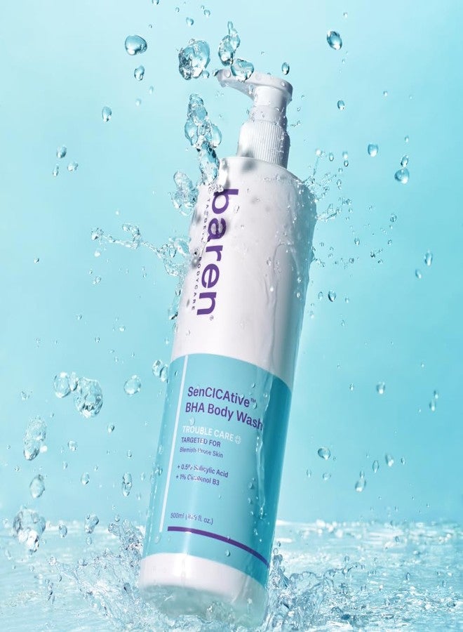 Baren Body Wash with Salicylic Acid – Gentle Exfoliating Cleanser for Sensitive Skin, Hydrating and pH-Balanced, Sulfate and Paraben Free, Korean Skin Care 16.9 fl oz - Image 3