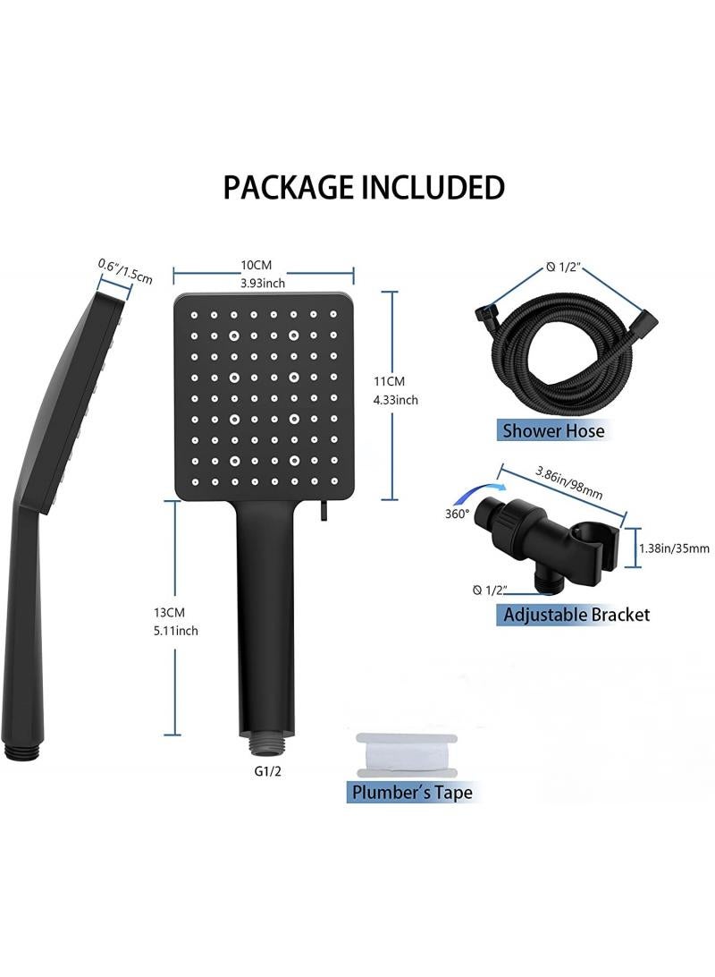 general Shower Nozzle With Hose High-Pressure Shower Nozzle With 1.5 Meter Hose Group With 6 Spray Modes And Nozzle Bracket - Image 3
