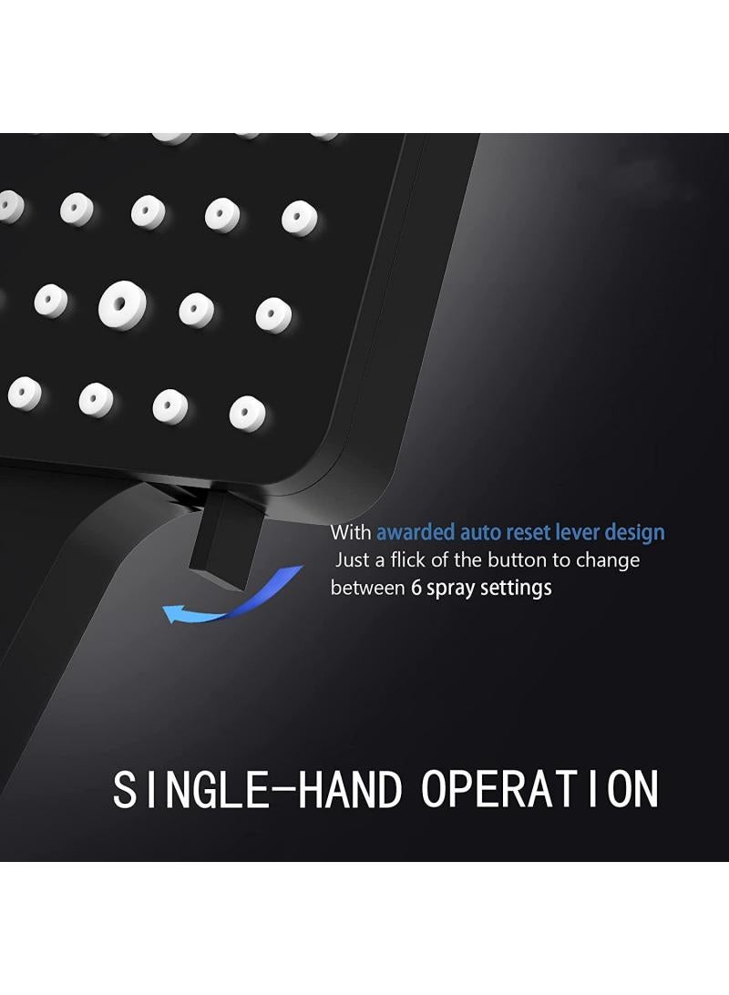 general Shower Nozzle With Hose High-Pressure Shower Nozzle With 1.5 Meter Hose Group With 6 Spray Modes And Nozzle Bracket - Image 4