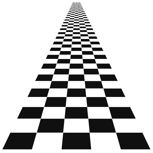 Remagr Racetrack Floor Running Black Racer Party Decoration Mat Road Table Runner Long Racetrack Tablecloth Drag for Party66 ft x 3 ft - Image 1