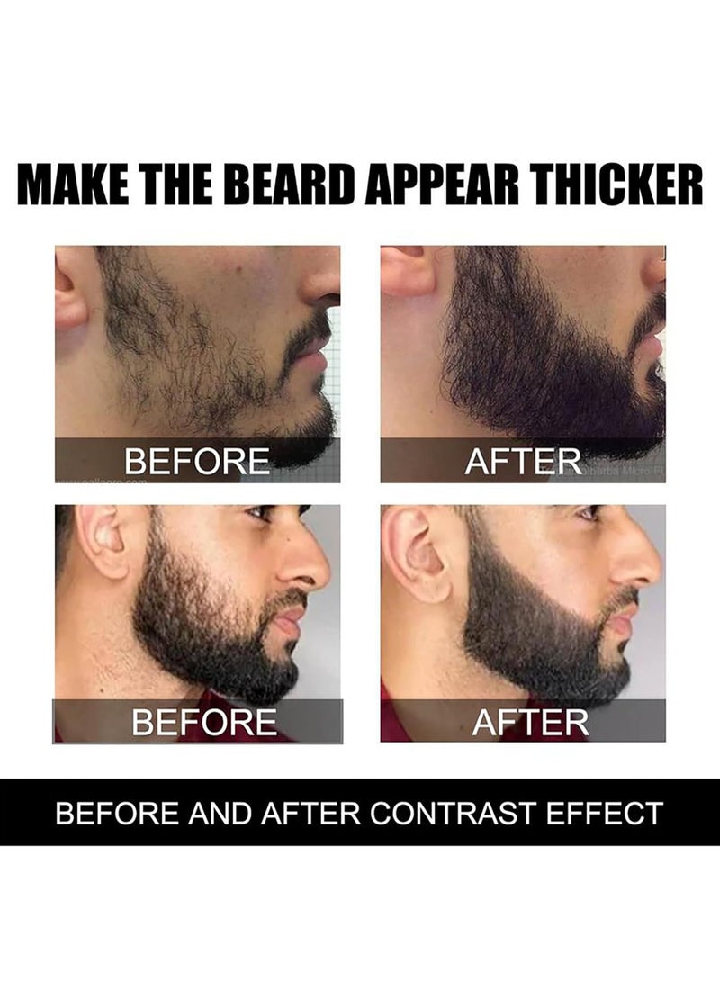 EELHOE Beard Pen Set Micro Prongs Beard Filler Pencil Long-Lasting Wear-Resistant Easy to Install Mustache Coloring Shaping Tools - Image 3