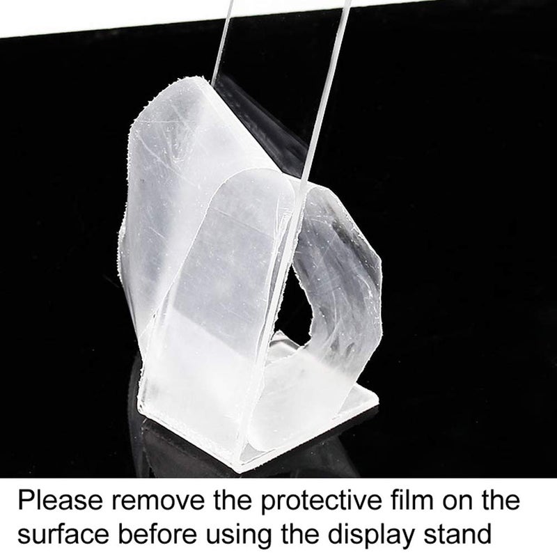 lasenersm 4 Pieces Clear Acrylic Hair Clip Display Stand L-Shaped Hairpin Display Holder Barrette Display Stand Holder Hair Clip Organizer Stand Holder, Transparent - Image 4