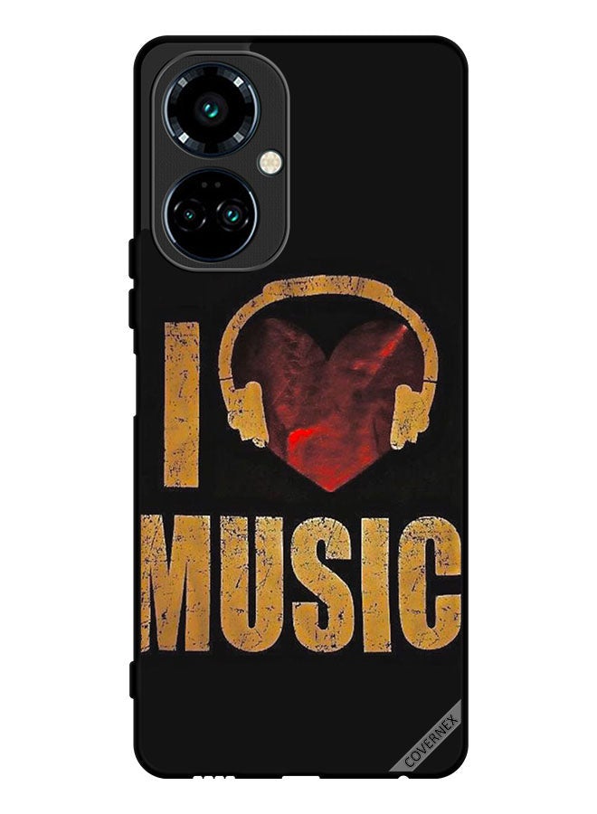 Covernex Protective Case Cover For Tecno Camon 19 Vintage I Love Music - Image 1
