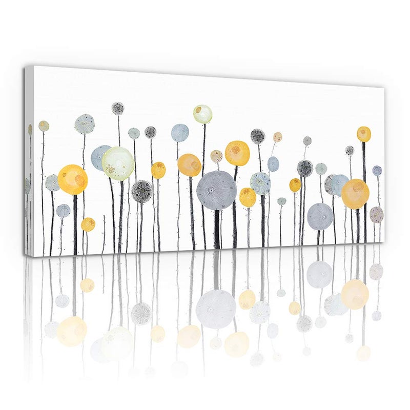 Home Trove لوحة فنية تجريدية كبيرة مؤطرة للفن الجدار في غرفة المعيشة والحمام وديكور الجدران وطباعة القماش لمكتب المطبخ - Image 5