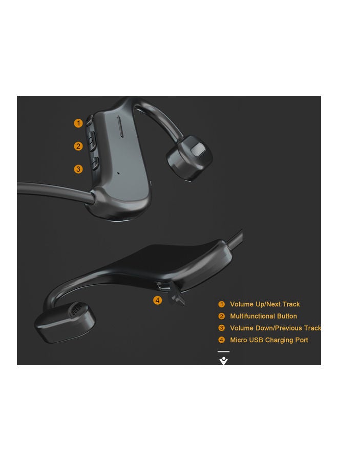 NIBEMINENT Bluetooth 5.0 Wireless Headphones Black - Image 5