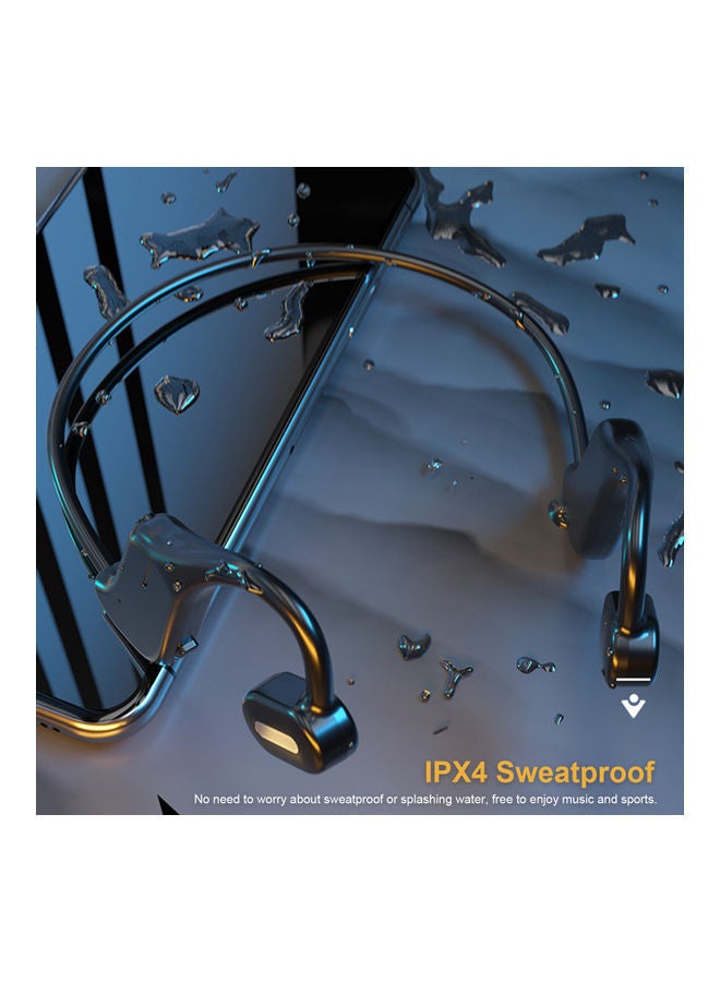 NIBEMINENT Bluetooth 5.0 Wireless Headphones Black - Image 4