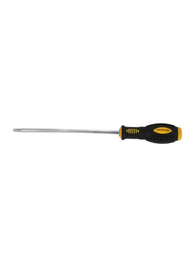 Epsilon 2-in-1 Screwdriver 6mm x 200mm, Double-Ended Reversible Screwdriver Tool, Ergonomic Grip, Anti-Rust Durable Hand Tool for Home, DIY, Mechanics & Professional Use, Black & Yellow - EPST1407 - Image 2