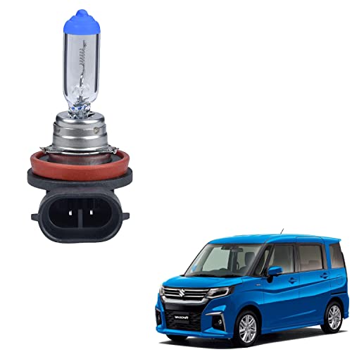 Auto Pearl Halogen Headlight Bulb fog light H8 12V 100W Fog Light Bulb (Cool Blue) (1 piece) Compatible for Wagon R - Image 1