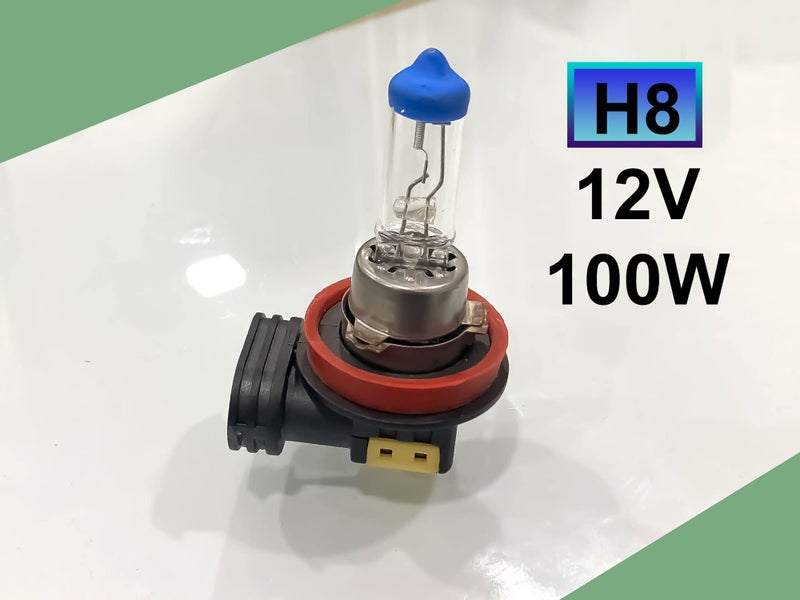 Auto Pearl Halogen Headlight Bulb fog light H8 12V 100W Fog Light Bulb (Cool Blue) (1 piece) Compatible for Wagon R - Image 4