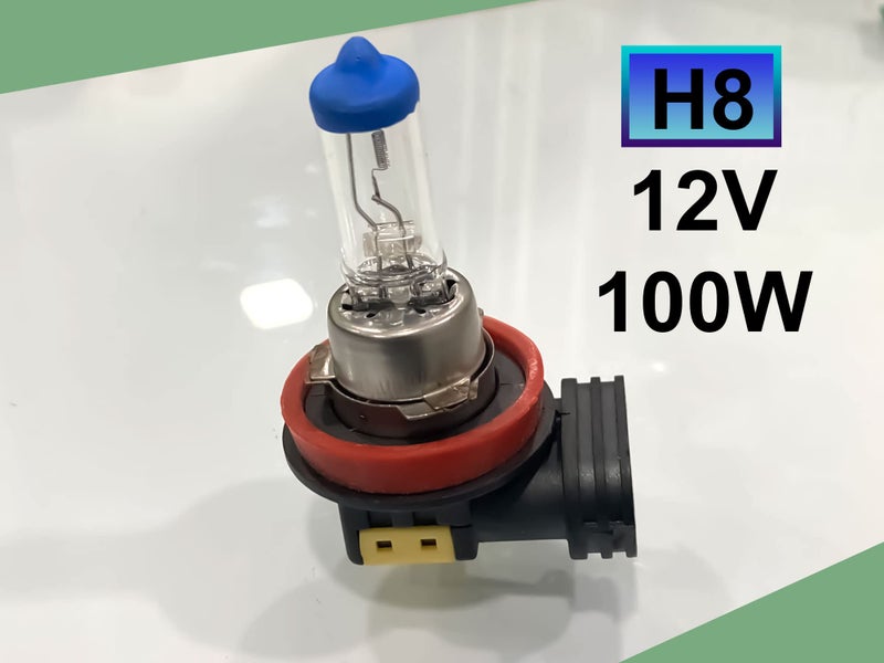 Auto Pearl Halogen Headlight Bulb fog light H8 12V 100W Fog Light Bulb (Cool Blue) (1 piece) Compatible for Wagon R - Image 2