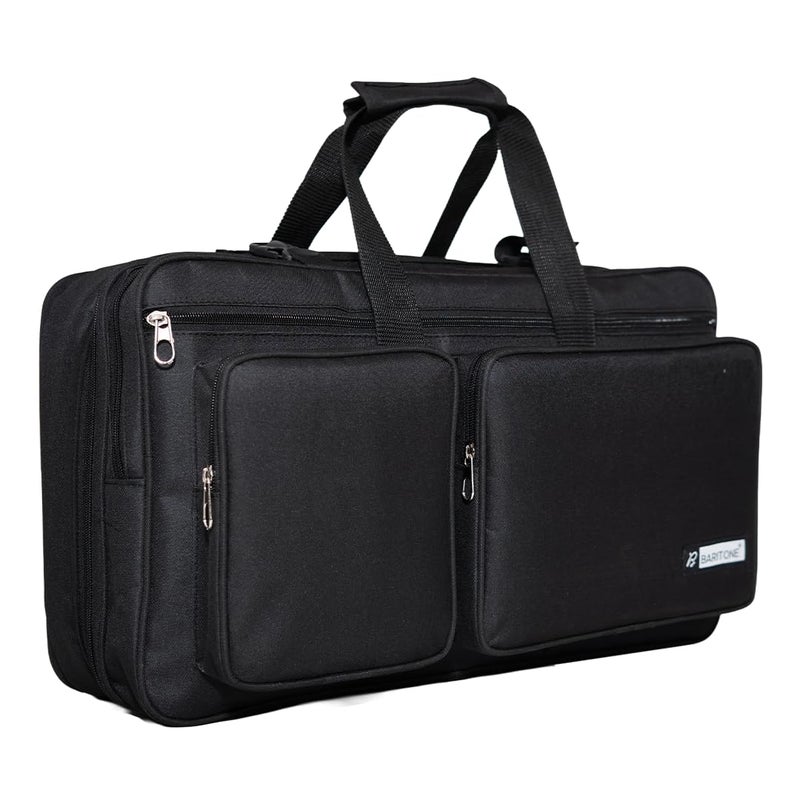 Baritone حقيبة مع قسم للابتوب لوحدة التحكم DJ، غطاء مبطن متوافق مع Pioneer DDJ-FLX4/DDJ-REV1/DDJ-400/DDJ-SB3/DDJ-RB/Roland DJ-202 حقيبة سوداء - Image 1