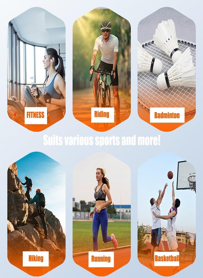 ZHENAN 2 Pack Breathable Sports Band for Men- Sweat Free Knit Wrist Band for Basketball, Badminton, Gym, Tennis, Volleyball - Flexible Joint Protection for Workouts - Image 4