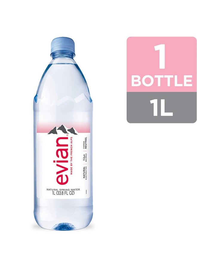 Evian Evian Natural Spring Water, 1 L bottle 