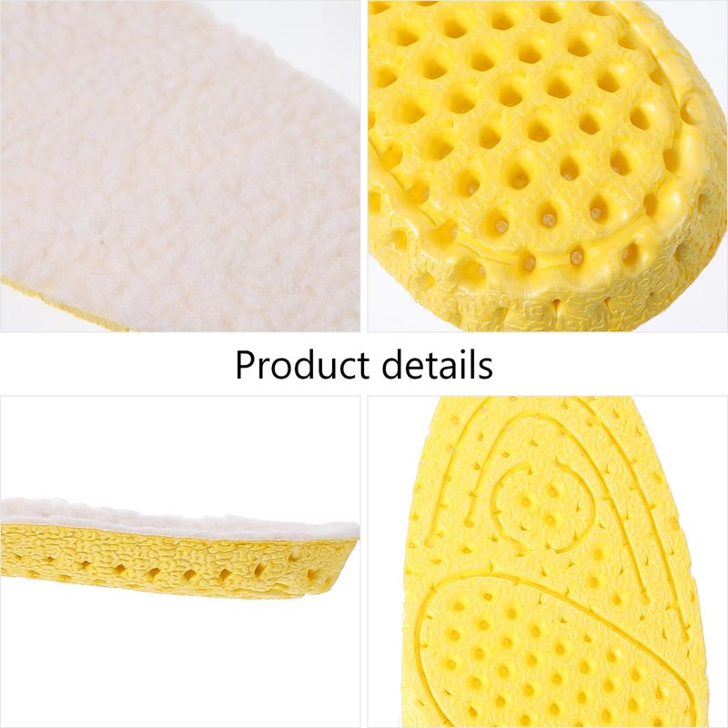 Warm Wool Insoles For Winter Boots Sneakers Fleece Anti Cold Size 42 Unisex - Image 4