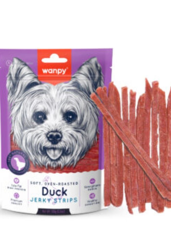 Wanpy Soft Duck Jerky Strips 100g