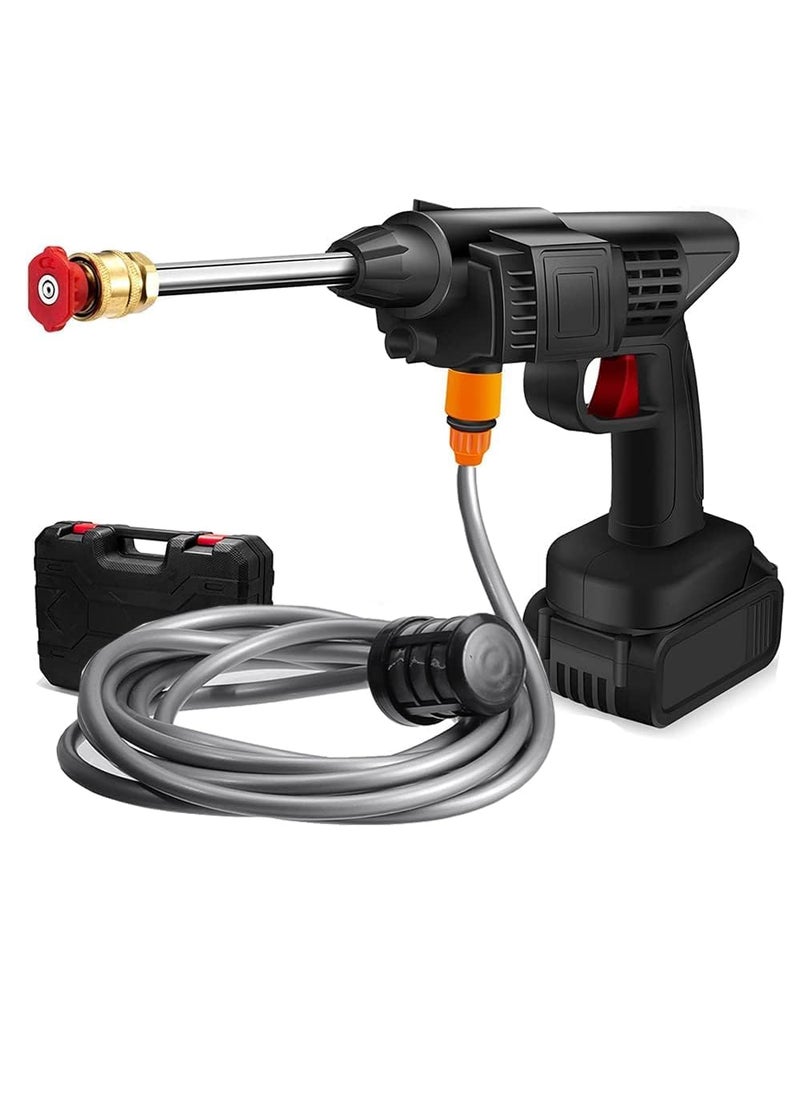 SHREEJIIH ShreejiIH Cordless 48V Portable Pressure Washer with Rechargeable Battery Cordless Pressure Washer Gun Power Washer Gun Handheld Pressure Washer for Floors Cleaning Car Washer GunD2  - Image 1