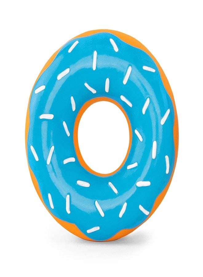 ZippyPaws Latex Donutz, Durable Dog Toy for Interactive Play, No Stuffing - Blueberry - Image 1