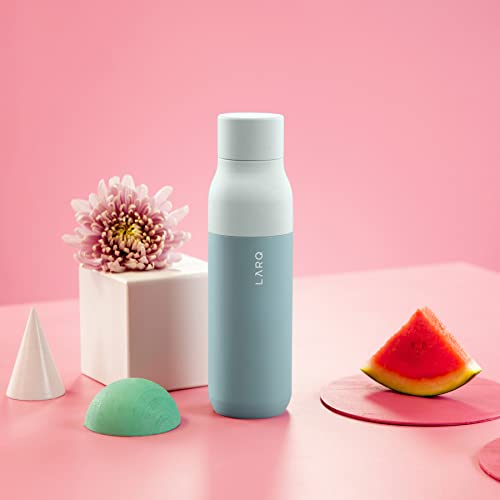 LARQ Bottle Twist Top 17 oz - Insulated Stainless Steel Water Bottle | BPA Free | Reusable Water Bottle for Camping, Office, and Travel | Keep Drinks Cold and Hot, Seaside Mint - Image 4