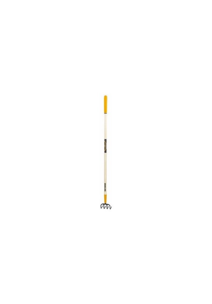 True Temper 4 Tine Heavy Duty Cultivator with Hardwood Handle - Image 3