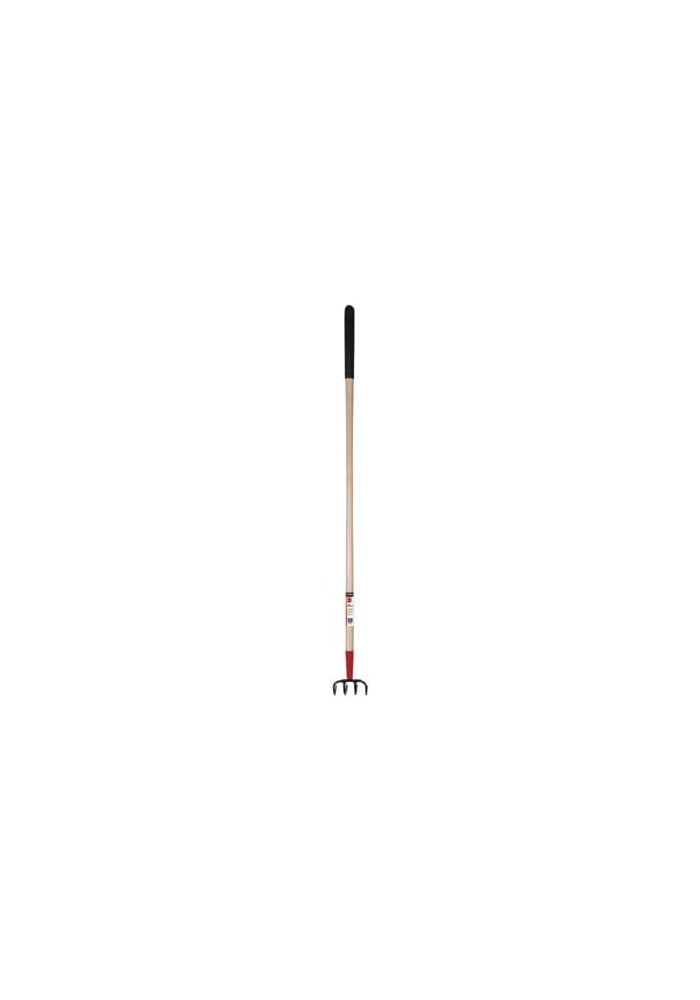 True Temper 4 Tine Heavy Duty Cultivator with Hardwood Handle - Image 1