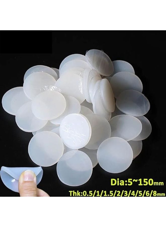 White Silicone Gasket Pad 85mm 1 5mm Thick Shock Absorbing Sealing Solution - Image 3