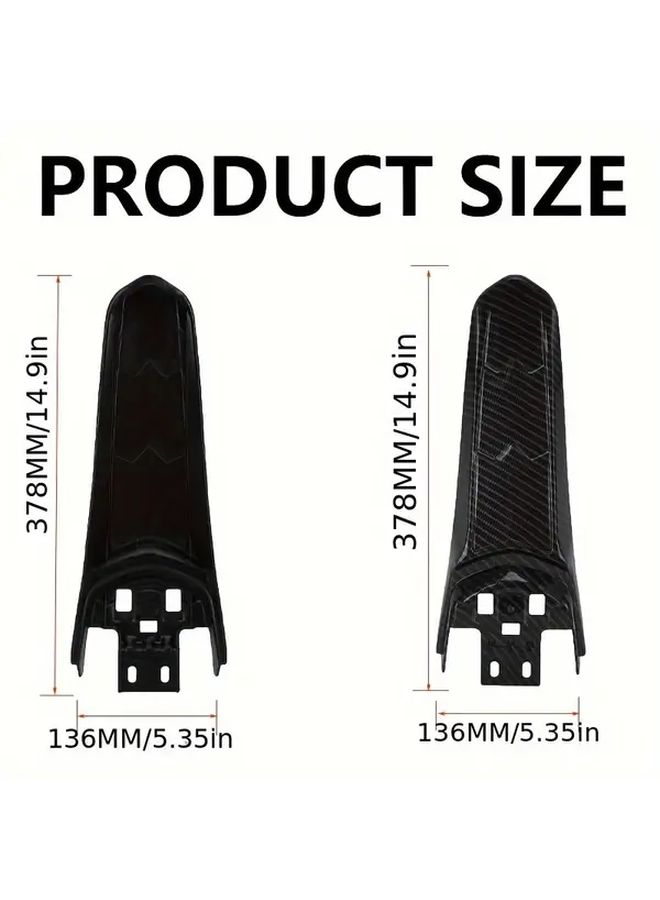 Black Rear Fender Protector for Sur Ron Light Bee X S Enhanced Debris Protection - Image 2
