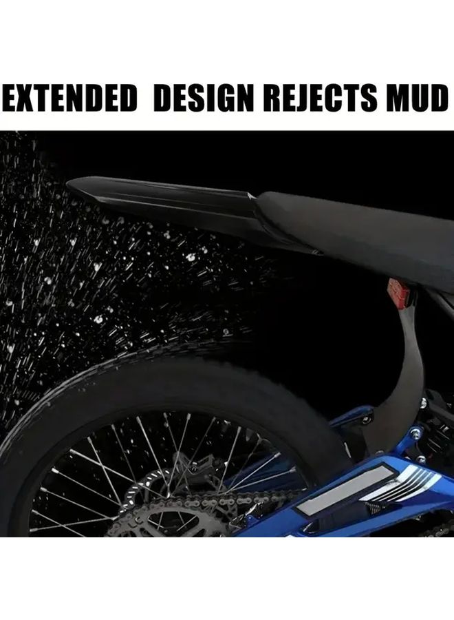 Black Rear Fender Protector for Sur Ron Light Bee X S Enhanced Debris Protection - Image 4