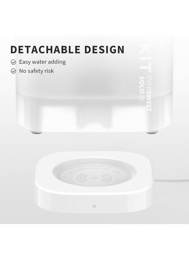 PetKit - New Cat Water Fountain With Wireless Pump, Ultra Quiet 65Oz/1.85L Pet Water Fountain For Cats And Dogs Inside, Detachable Design Easy To Clean And Assemble, Filters Included - Image 1