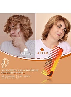 Patelai Large Hair Detangling Comb Wide Tooth Comb For Curly Hair Wet Dry Hair No Handle Detangler Comb Styling Shampoo Comb ()  - Image 4