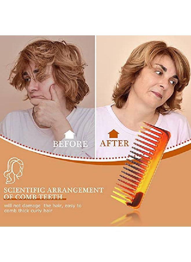 Large Hair Detangling Comb Wide Tooth Comb For Curly Hair Wet Dry Hair No Handle Detangler Comb Styling Shampoo Comb ()