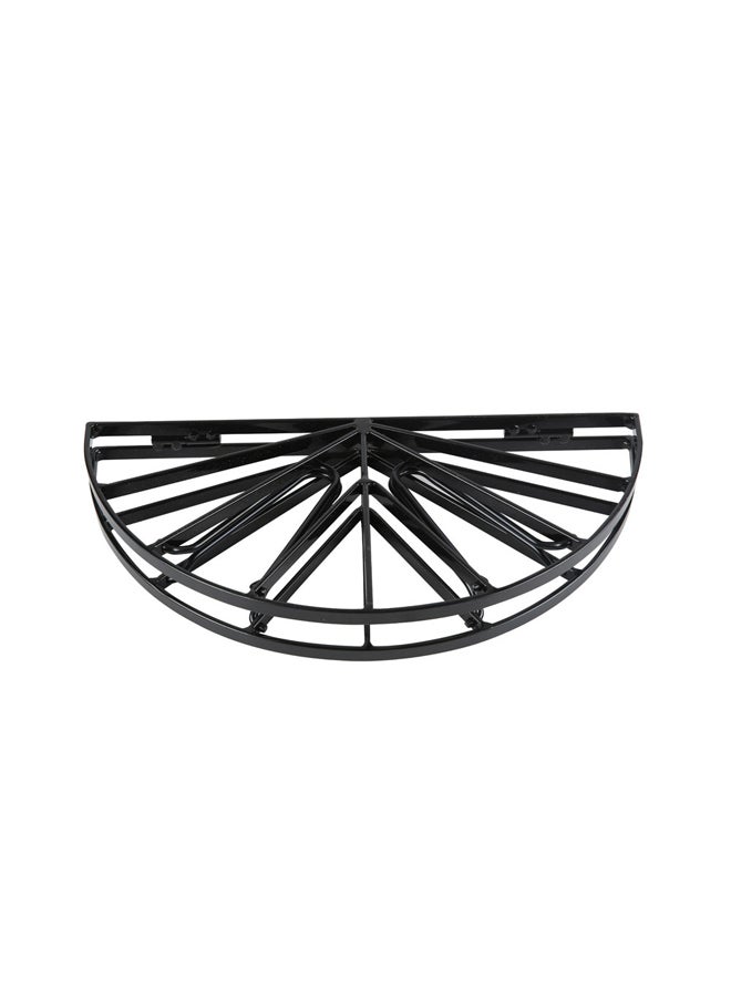 AL SANIDI Round foldable fire stand, Portable mini barbecue charcoal grill for picnics, Black, Size 40 Cm - Image 4