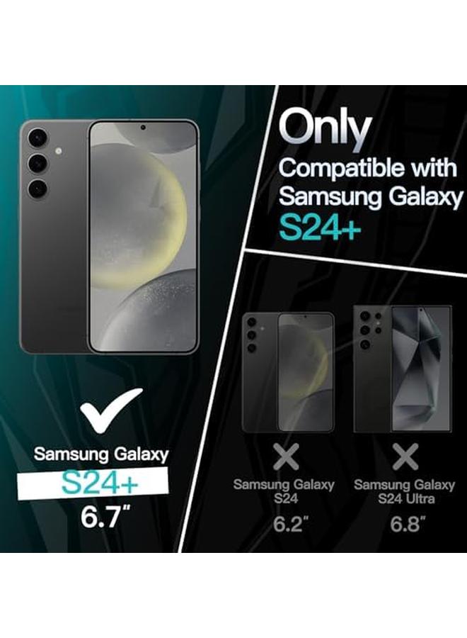 جي تيك جراب رفيع مناسب لهاتف Samsung Galaxy S24 Plus S24 Plus 5G مع عدسة كاميرا حماية كاملة من مادة TPU الناعمة وغطاء حماية رفيع للهاتف بلمسة نهائية غير لامعة ومضاد للصدمات باللون الأسود - Image 2