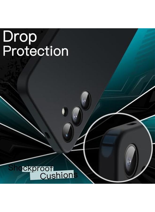 جي تيك جراب رفيع مناسب لهاتف Samsung Galaxy S24 Plus S24 Plus 5G مع عدسة كاميرا حماية كاملة من مادة TPU الناعمة وغطاء حماية رفيع للهاتف بلمسة نهائية غير لامعة ومضاد للصدمات باللون الأسود - Image 4