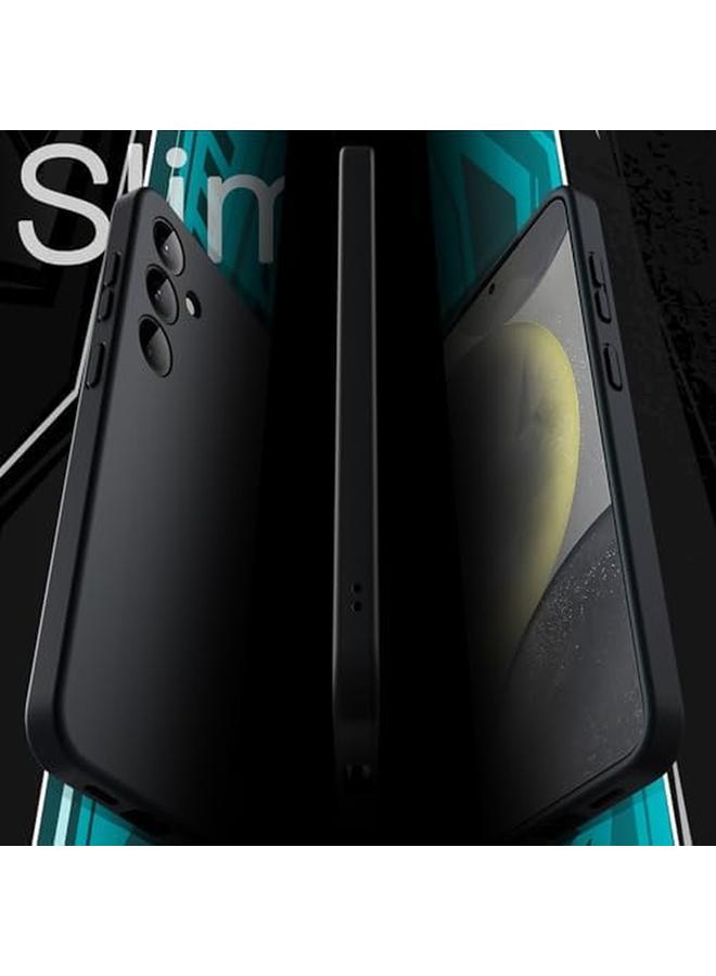 جي تيك جراب رفيع مناسب لهاتف Samsung Galaxy S24 Plus S24 Plus 5G مع عدسة كاميرا حماية كاملة من مادة TPU الناعمة وغطاء حماية رفيع للهاتف بلمسة نهائية غير لامعة ومضاد للصدمات باللون الأسود - Image 3