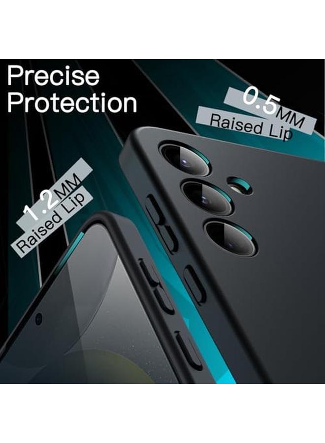 جي تيك جراب رفيع مناسب لهاتف Samsung Galaxy S24 Plus S24 Plus 5G مع عدسة كاميرا حماية كاملة من مادة TPU الناعمة وغطاء حماية رفيع للهاتف بلمسة نهائية غير لامعة ومضاد للصدمات باللون الأسود - Image 5