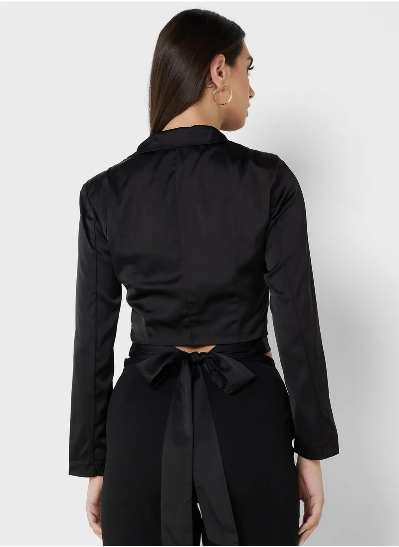 ELLA Blazer With Tie Detail