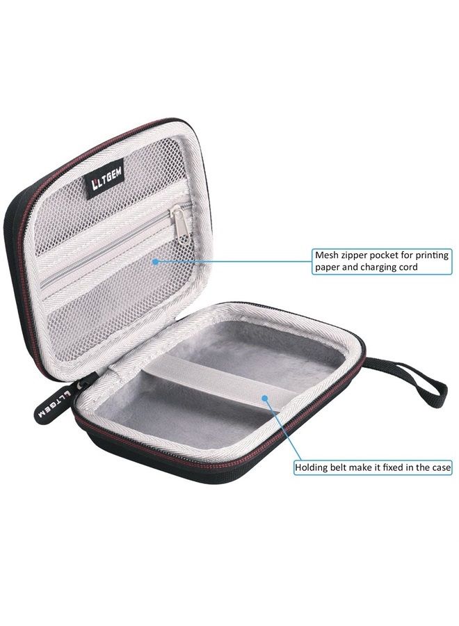 LTGEM حافظة صلبة لطابعة الصور كانون آيفي ميني/كانون آيفي 2 ميني وطابعة الكاميرا الفورية كانون آيفي CLIQ CLIQ+ CLIQ 2 CLIQ+2 (أسود) - Image 2