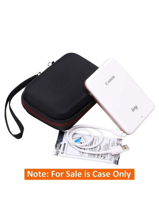 LTGEM حافظة صلبة لطابعة الصور كانون آيفي ميني/كانون آيفي 2 ميني وطابعة الكاميرا الفورية كانون آيفي CLIQ CLIQ+ CLIQ 2 CLIQ+2 (أسود) - Image 4