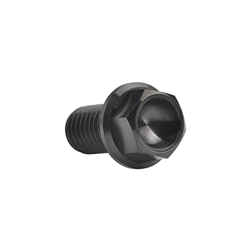 Wanyifa Titanium Hex Small Flange Head Bolt M8 15 20 25 30 35 40 45 50 55 60 65mm x1.25mm for Motorcycle Car Modification Pack of 4 (M8x15mm, Black) - Image 4