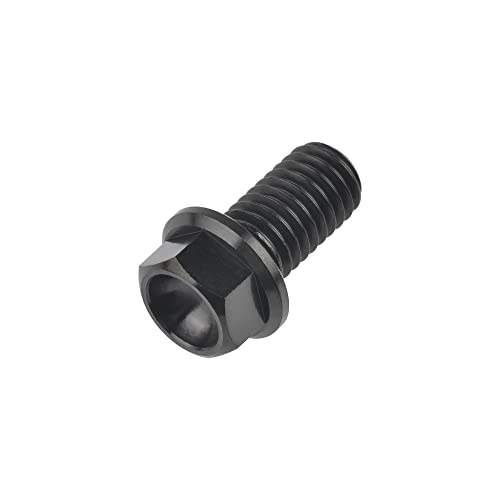 Wanyifa Titanium Hex Small Flange Head Bolt M8 15 20 25 30 35 40 45 50 55 60 65mm x1.25mm for Motorcycle Car Modification Pack of 4 (M8x15mm, Black) - Image 5