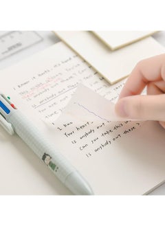 Sweet seven 14-Pack Translucent Sticky Notes: See-Through Clear Sticky Notes for Studying, Reading, and Annotating - Waterproof, Self-Adhesive Pads in 3 Sizes (3x3, 3x2, 3x1 Inch)  - Image 5