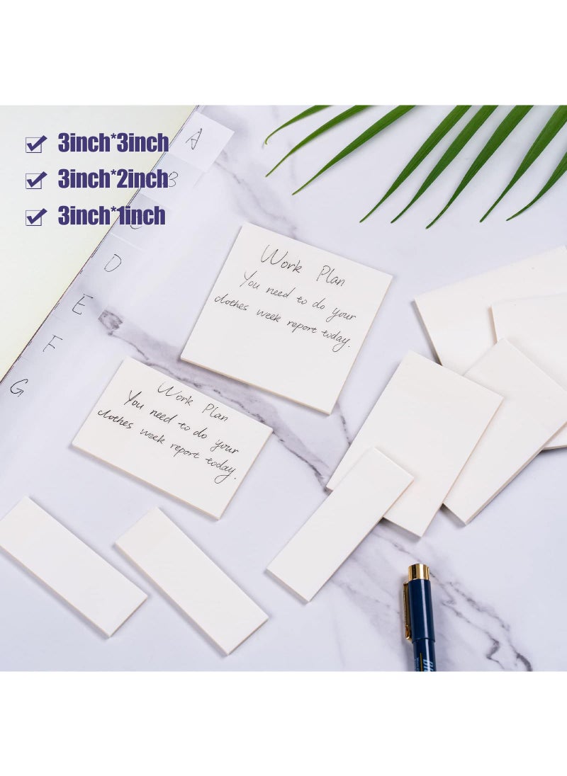 Sweet seven - 14-Pack Translucent Sticky Notes: See-Through Clear Sticky Notes for Studying, Reading, and Annotating - Waterproof, Self-Adhesive Pads in 3 Sizes (3x3, 3x2, 3x1 Inch) - Image 1