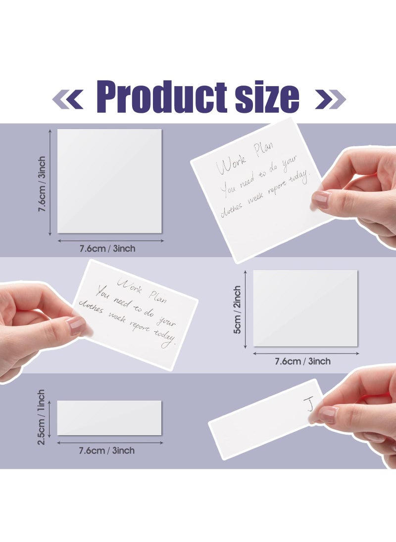 14-Pack Translucent Sticky Notes: See-Through Clear Sticky Notes for Studying, Reading, and Annotating - Waterproof, Self-Adhesive Pads in 3 Sizes (3x3, 3x2, 3x1 Inch) - pzsku/ZED60E4E2C9DBC09999F8Z/45/_/1710652345/a394c850-234e-43ef-ad7c-fb2cf6b99e3a